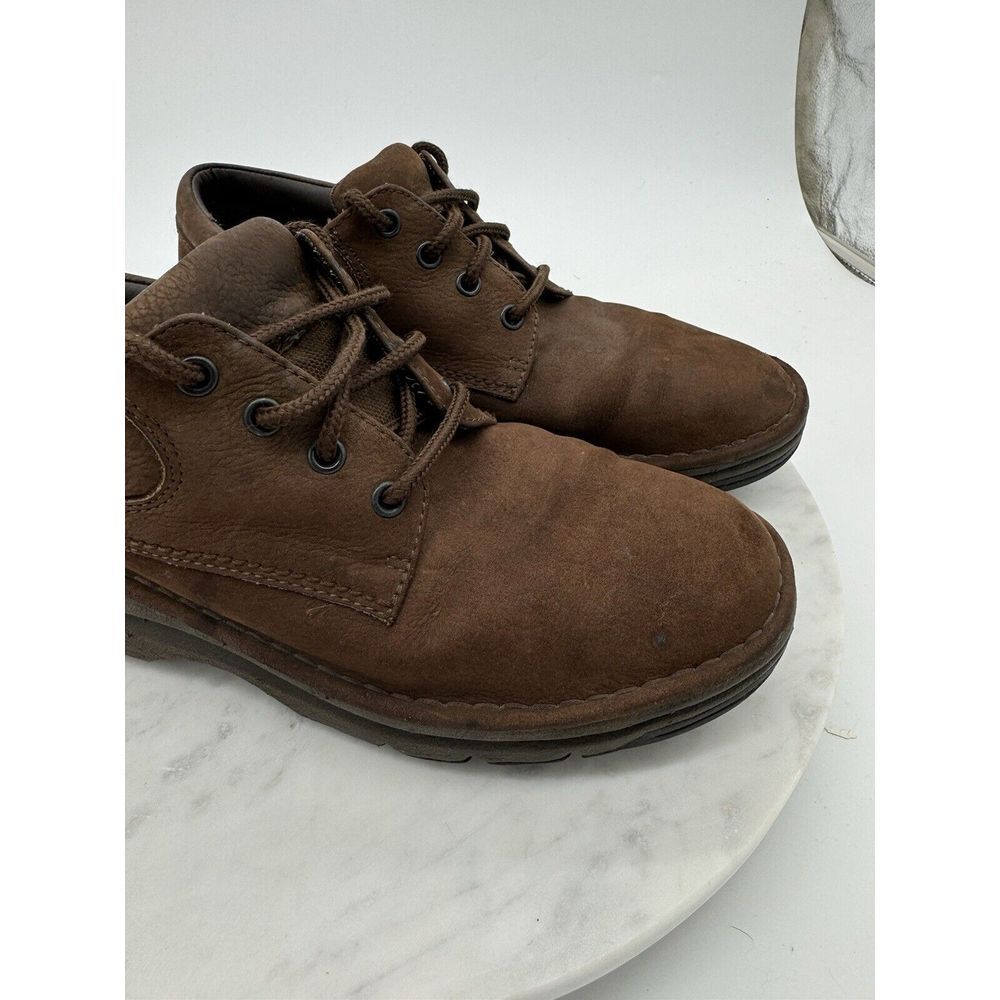 High Sierra Men Leather Brown Moccasin Toe Casual Shoes Lace Up Tie Comfort Sole